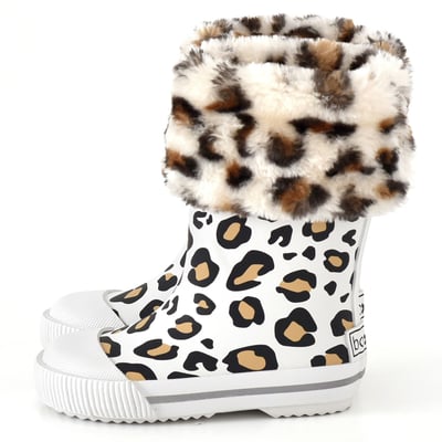 法國BOXBO LEON雨靴-愛時尚(豹紋白)6