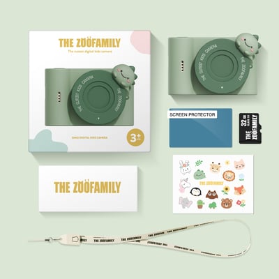 比利時TheZoofamily-UrbanZoo 兒童數位相機(冒險綠龍)6