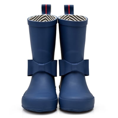 法國BOXBO MARINE STRIPE雨靴-愛時尚(領結藍)2
