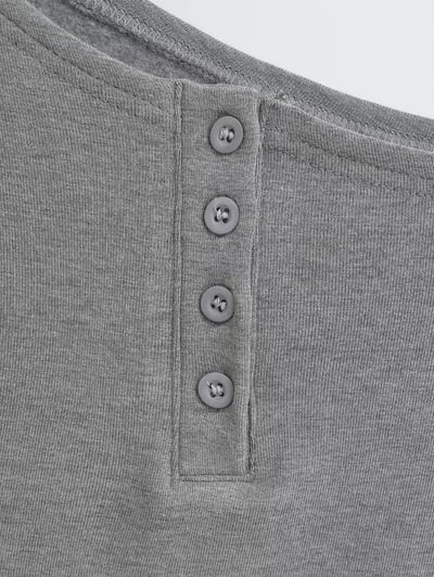 PURE純欲排扣斜肩側抓皺上衣 (白/灰/黑/紅)13