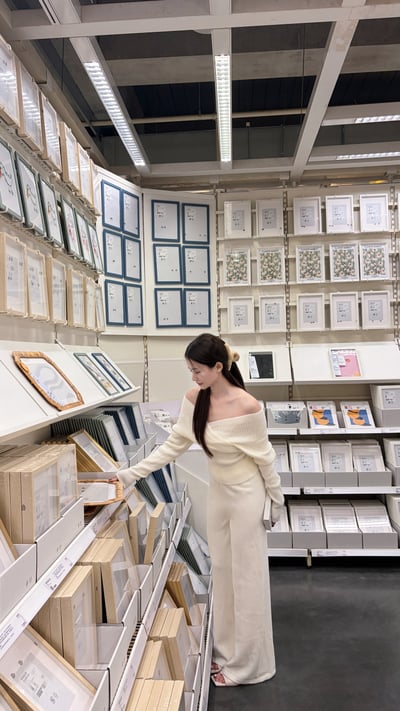 CASUAL氣質仙女v領露肩+針織褲套裝(氣質白)4