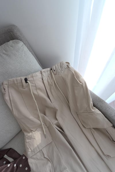 Summery本期最愛抽繩卡其工裝褲13