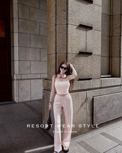 RESORT 極致舒適雲朵棉褲 淺粉8