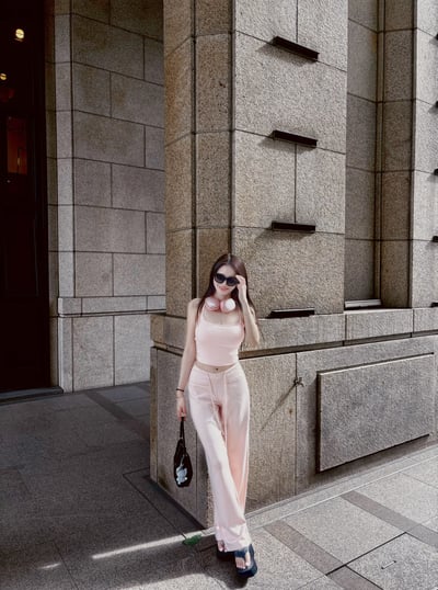 RESORT 極致直角肩繞薄感BRATOP 淺粉6