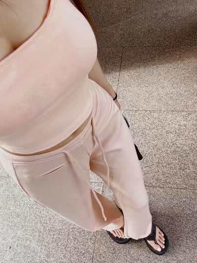 RESORT 極致舒適雲朵棉褲 淺粉1