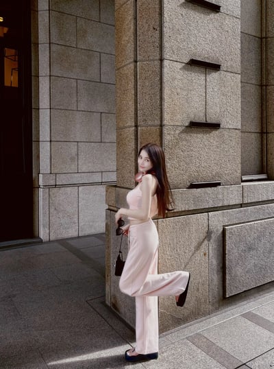 RESORT 極致直角肩繞薄感BRATOP 淺粉10