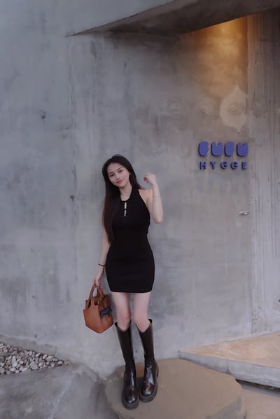 兩件式削肩旗袍感洋裝 (附罩衫)7