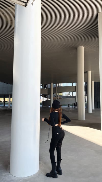 2026PILATES高級網紗提臀口袋瑜珈褲 黑6