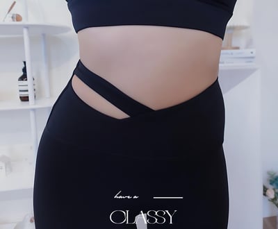 設計簍空提臀蜜桃瑜珈褲 黑色10