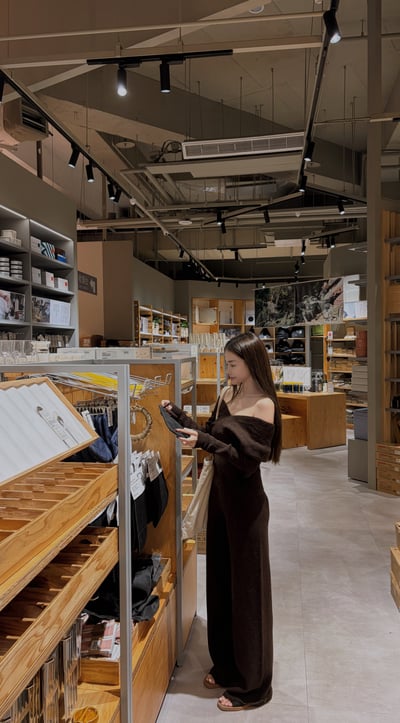 CASUAL氣質仙女v領露肩+針織褲套裝(深咖)2