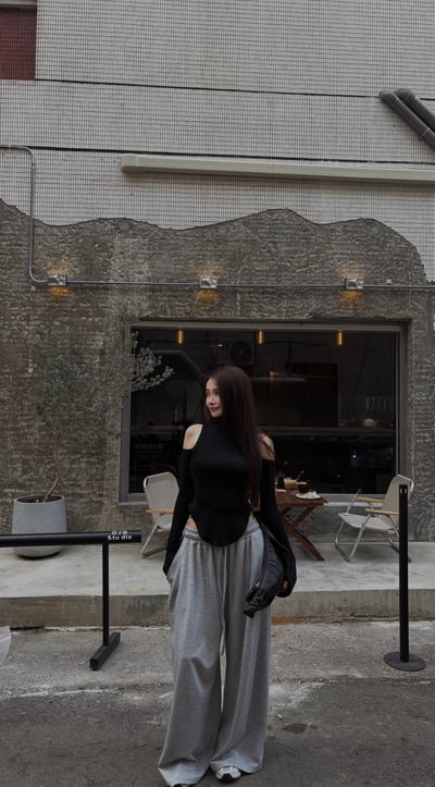 CASUAL純欲高知露肩打底衣(黑)3