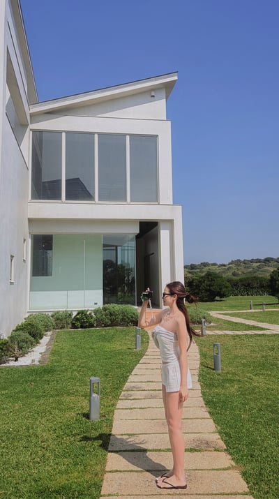 Summery度假拼接條紋綁帶Bratop4