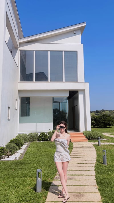 Summery度假拼接條紋綁帶Bratop5