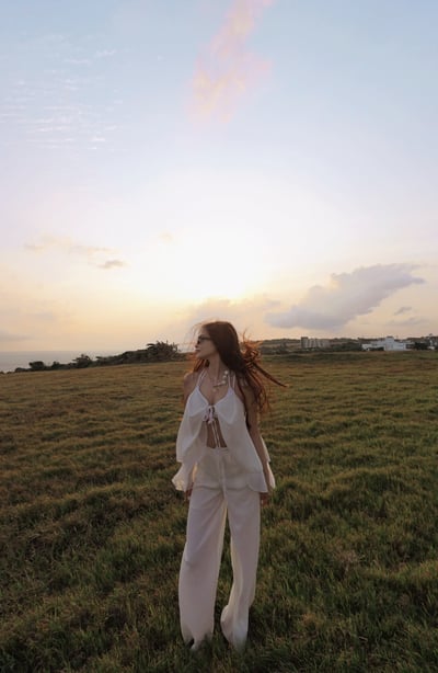 Summery度假美背綁帶鬆弛套裝1