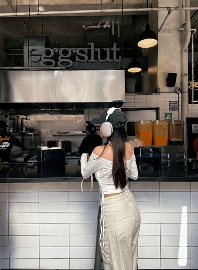 LA美式復古工裝牛仔褲 米色3