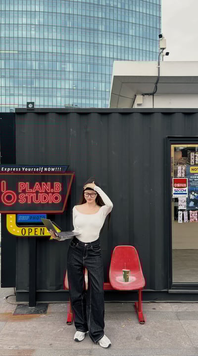 Xmas歐美美背U領連體Bratop  白2