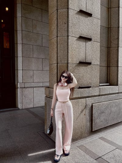 RESORT 極致舒適雲朵棉褲 淺粉3