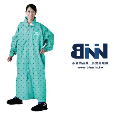 JUMP 將門 前開印花一件式風雨衣5