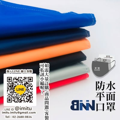 BNN 防水平面口罩-成人款2