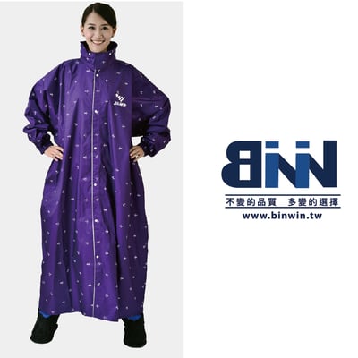JUMP 將門 前開印花一件式風雨衣6