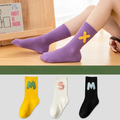 彩色潮流中筒襪(3雙入)8