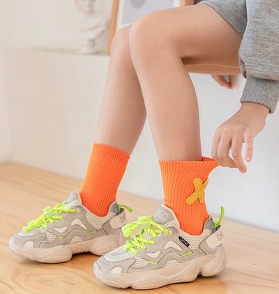 彩色潮流中筒襪(3雙入)1