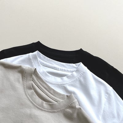 三色短袖素T5