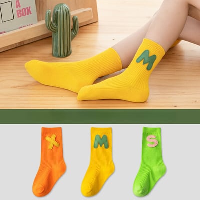 彩色潮流中筒襪(3雙入)3