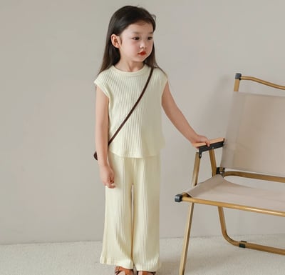 冰絲螺紋無袖背心1