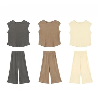 冰絲螺紋無袖背心7