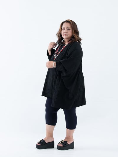 SEDA 超大尺碼蝴蝶袖加長上衣~11110089