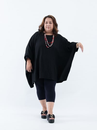 SEDA 超大尺碼蝴蝶袖加長上衣~11110083