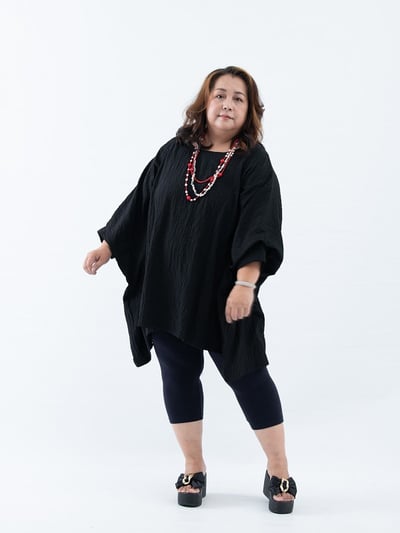 SEDA 超大尺碼蝴蝶袖加長上衣~11110081