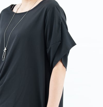 SEDA  大尺碼圓領腰部加褶洋裝~111501413