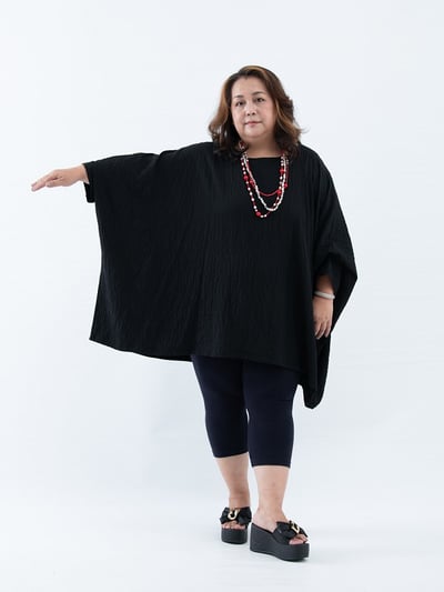 SEDA 超大尺碼蝴蝶袖加長上衣~11110085