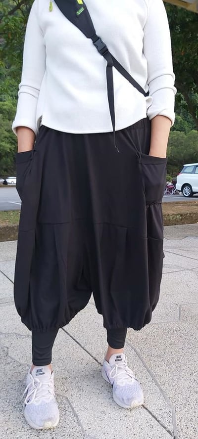 SEDA 中大尺碼  外貼口袋花苞燈籠褲 (1017001)5