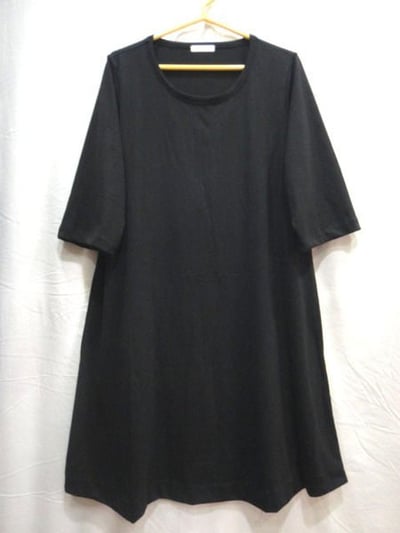   SEDA~大尺碼~超大尺碼~七分袖素面洋裝~全尺碼~(40-150公斤)以上皆可穿1