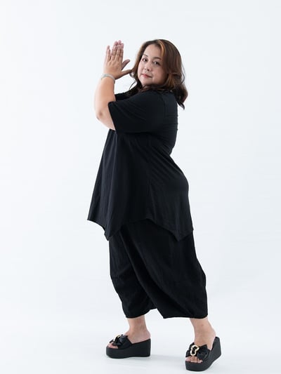 SEDA 大尺碼 領口V領下擺不規則加長上衣胸圍44.48.60英吋~體重60~150公斤左右都可以穿8