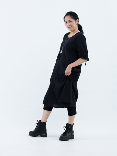 SEDA  大尺碼圓領搭配蕾絲洋裝~1115013~7