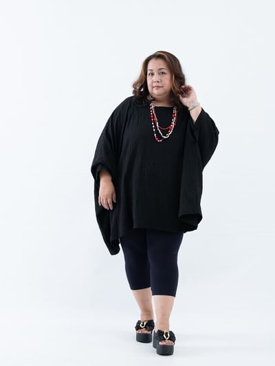 SEDA 超大尺碼蝴蝶袖加長上衣~11110082