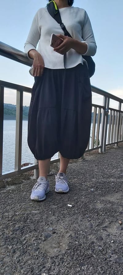 SEDA 中大尺碼  外貼口袋花苞燈籠褲 (1017001)2