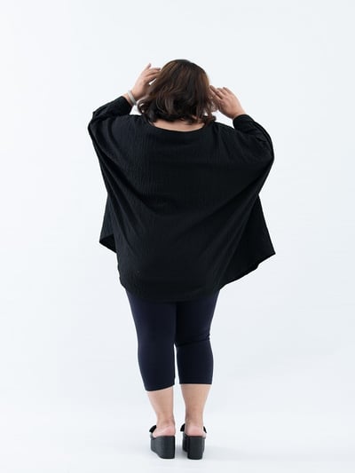 SEDA 超大尺碼蝴蝶袖加長上衣~11110087