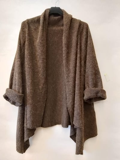 SEDA大尺碼~混毛披肩外套2