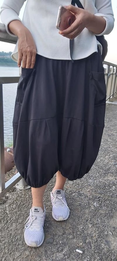 SEDA 中大尺碼  外貼口袋花苞燈籠褲 (1017001)7