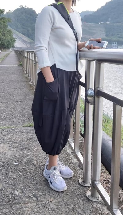 SEDA 中大尺碼  外貼口袋花苞燈籠褲 (1017001)6