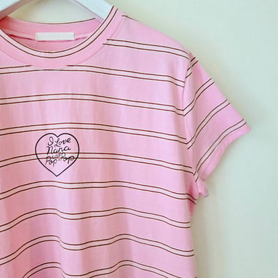 純棉小愛心條紋T-shirt2