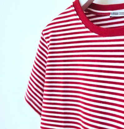 條紋小圓領T-shirt2