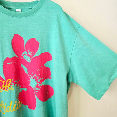 夏日花朵印花T-shirt3