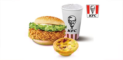 肯德基咔啦雞腿堡蛋撻套餐好禮即享券1