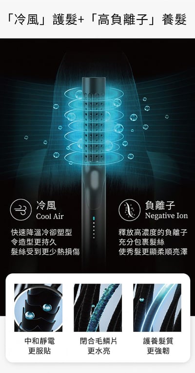 【TYMO】AIRFLOW 全能秀髮造型器｜直捲兩用、陶瓷板、冷熱風｜6